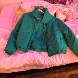 green puffy